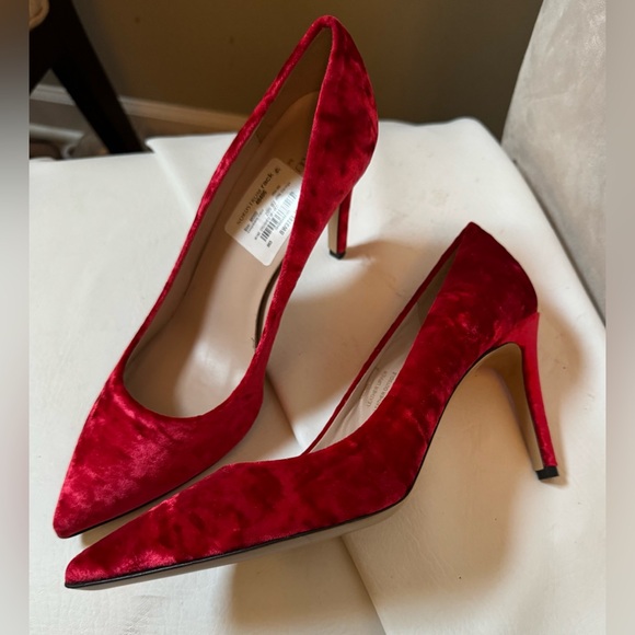 Brunomagli Thelma Red velvet pump - Picture 2 of 8